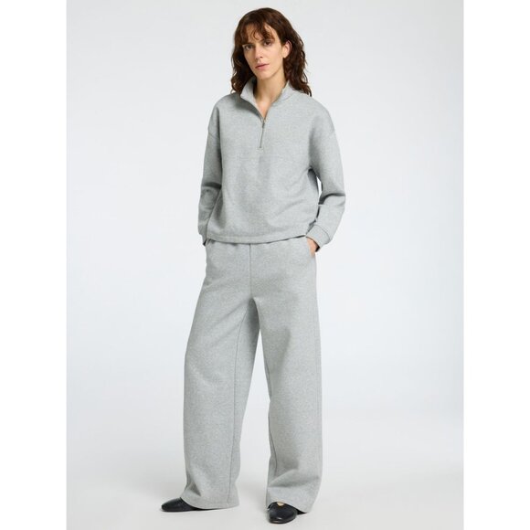 New Selected Femme Wide Leg Sweatpants Fleece Cozy Slouchy Oversized Loose Long - Picture 14 of 14